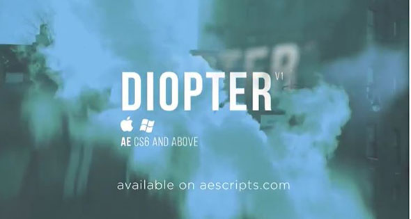 光线折射朦胧模糊AE插件 Diopter V1.0.5 Win/Mac