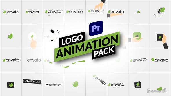 PR预设-32组卡通logo标志动画包 Logo Animation Pack for Premiere Pro
