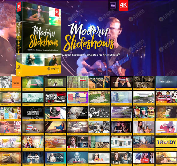 102组现代流行时尚幻灯片设计相册展示动画AE模板合集 BB 07-图片1