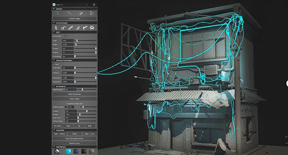 绳索电线生成Maya插件 Cable 2.52 For Maya 2018-2020 Win/Mac + 使用教程