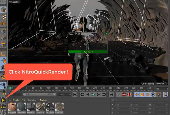 C4D渲染快速预览插件 NitroQuickRender v1.02 For Cinema 4D R15-R23