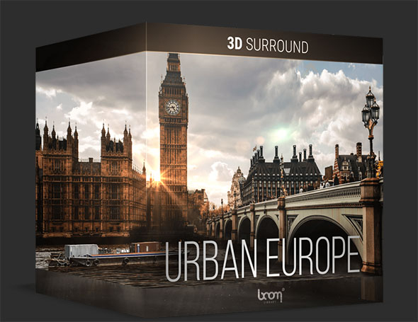 欧洲城市郊区公园嘈杂环境无损音效