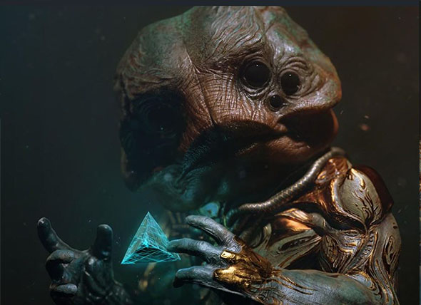 ZBrush外星生物概念艺术雕刻工作流程视频教程-图片1