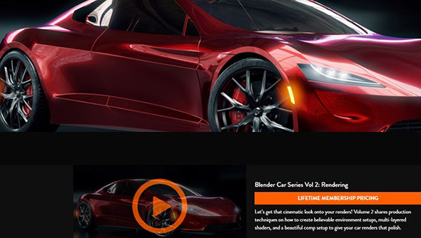 Blender汽车渲染教程 CGFasttrack – Blender Car Series Vol.2 Rendering