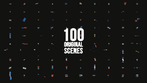 AE模板-100个4K动态文字标题排版动画 Dynamic Typography Pack