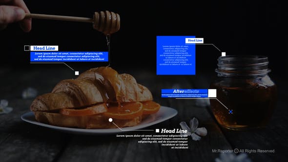 AE模板-14个呼出指示线标注标题动画 Callout Titles Version 1