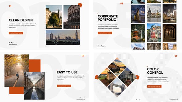 AE模板-简洁公司介绍商务包装宣传片头 Clean Corporate Presentation