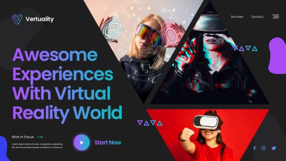 AE模板-未来科幻人工智能活动项目宣传包装片头