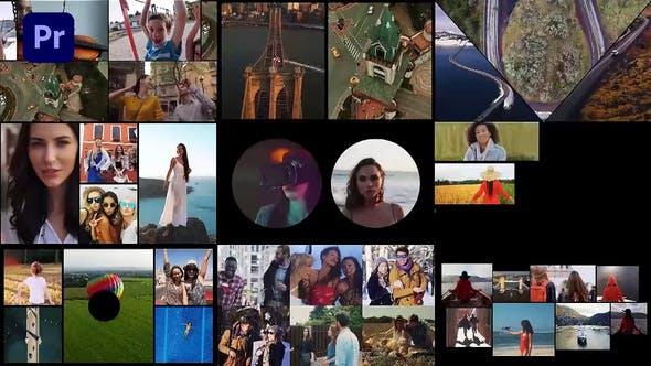 FCPX+PR预设-50多种动态分屏画面分割预设 Multi Screen Frames Pack