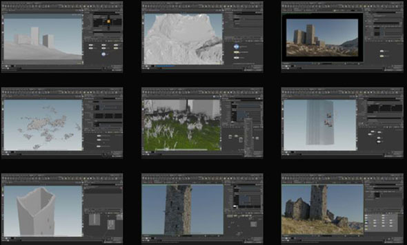 Houdini电影游戏程序化环境制作工作流程视频教程