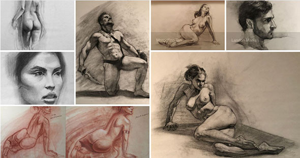 人物造型解剖概念艺术绘画视频教程