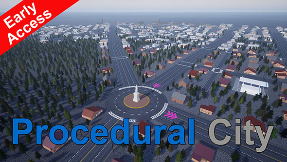 虚幻引擎UE4程序城市生成器 Procedural City Generator-图片1