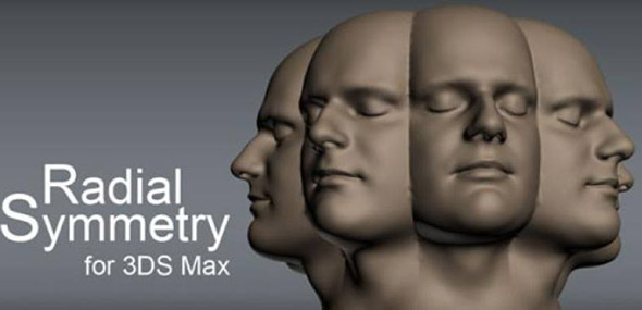 3DS MAX径向对称复制阵列插件 Radial Symmetry V1.11