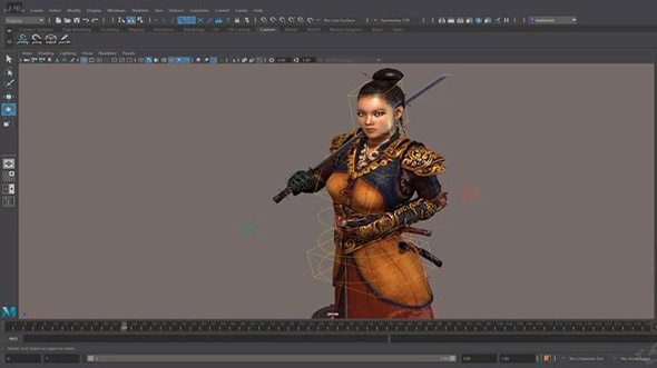 三维游戏人物绑定Maya教程 Character Rigging in Maya for Game Production