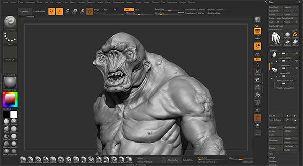 ZBrush生物制作笔刷预设工具包