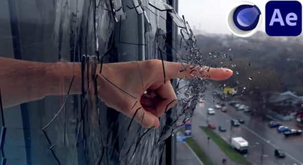 玻璃破碎特效C4D教程+英文字幕 Skillshare – VFX for Beginners using Cinema 4D – Breaking Glass in 3D