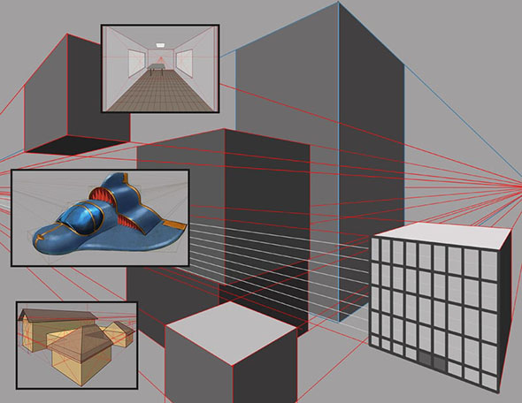 线性透视图绘制技法大师级视频教程+中文字幕