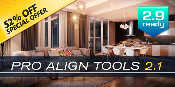 模型对齐Blender插件 Pro Align Tools v2.1.11