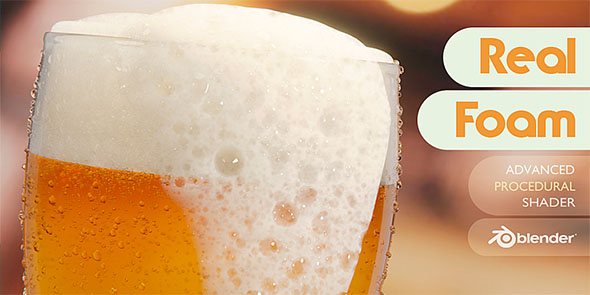 真实泡沫着色器Blender预设 Real Foam For Blender 2.9+