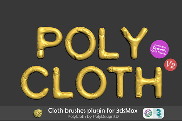 3DS MAX布料模拟动画插件PolyCloth v2.07 for 3ds Max 2016-2025