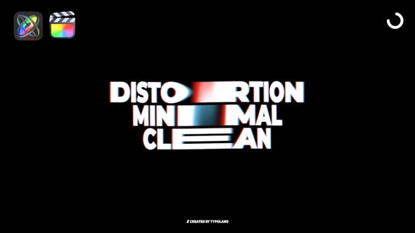 FCPX插件-12种小故障标题排版动画 Glitch Titles