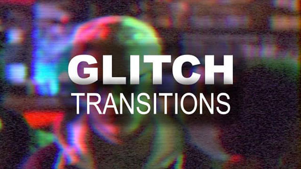 FCPX插件-6个小故障过渡视频转场预设 Glitch Transitions