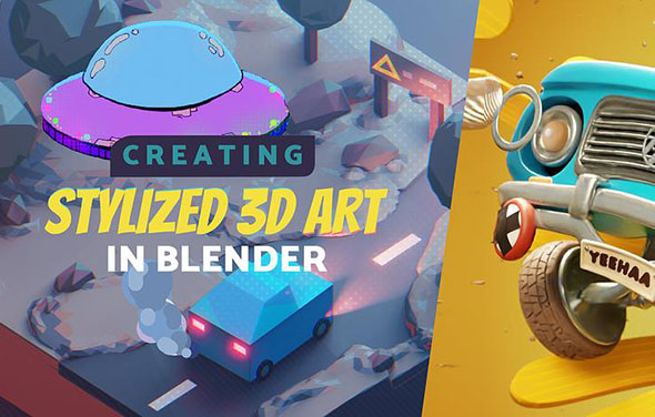 Blender 2.92中个性化卡通三维渲染视频教程+英文字幕