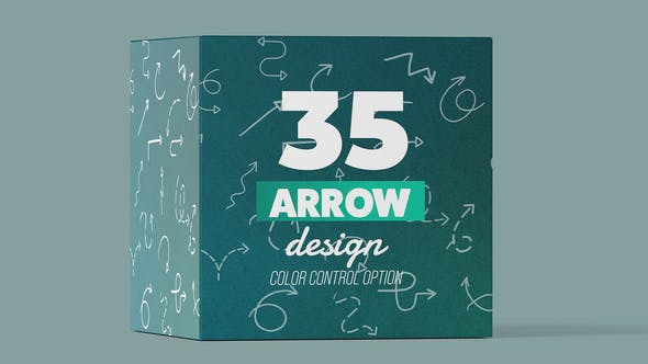 AE模板-35个线条箭头动画元素 Arrow Pack