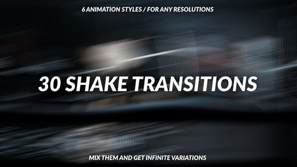 PR预设-30种摇晃过渡视频转场预设 30 Shake Transitions