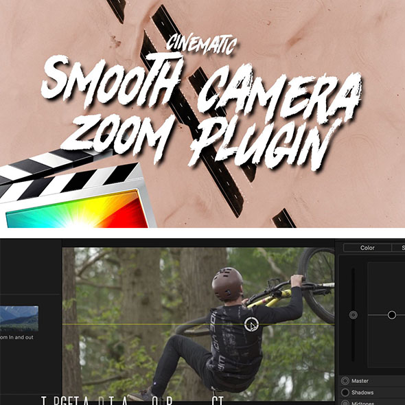 FCPX插件-12个摄像机目标点平滑变焦缩放效果 Smooth Camera Zooms