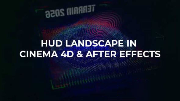 AE/C4D制作旋转科技感地形动画教程