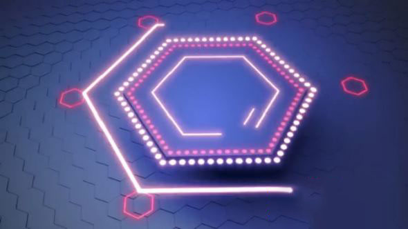 AE/C4D制作无限蜂巢科技感多边形图形教程