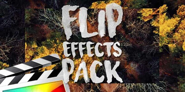 FCPX插件-31组视频图形切割翻转特效预设