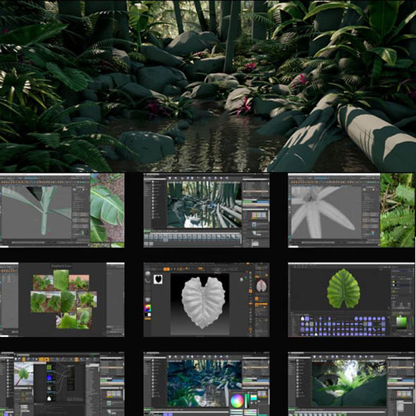 Unreal Engine制作植物游戏环境完整过程视频教程