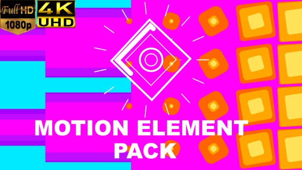 AE模板-100+MG图形运动元素包 Motion Element Pack