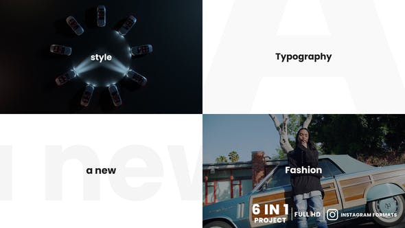 AE模板-踩踏排版文字图片视频快闪片头 Stomp Typography Opener