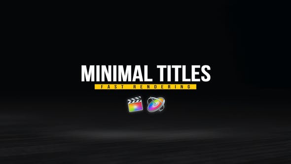 FCPX插件-24组文字排版标题设计字幕动画 Minimal Titles Pack for FCPX