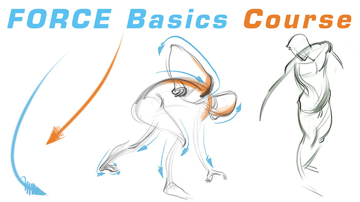 力动态表现绘画系列-FORCE-基础知识/表格/力的形状/人体解剖学-图片2