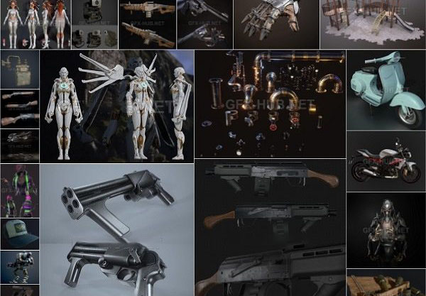 115种游戏3D模型含PBR纹理贴图-图片1