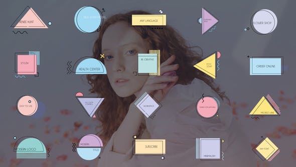 FCPX插件-20组多彩时尚创意图形文字标题排版动画