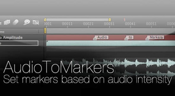 AE脚本将音频转换为关键帧图层添加标记 AudioToMarkers v1.54