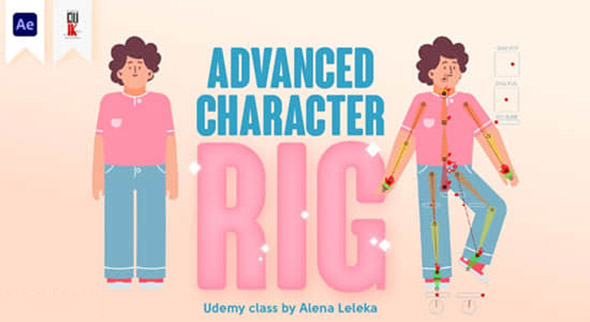 Duik脚本人物绑定动画AE教程+中英文字幕