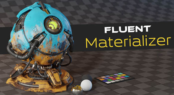 Blender材质制作烘焙保存插件 Fluent – Materializer v1.12.1