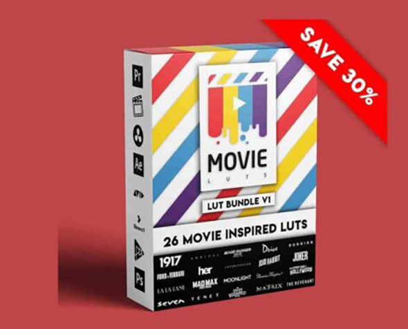 27组LUTS调色好莱坞电影色彩分级大片风格预设