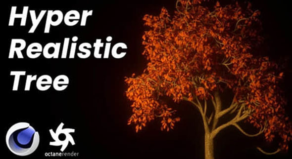 C4D Octane渲染器植物场景渲染教程