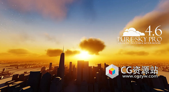 Blender程序化天空系统插件 Pure-Sky Pro v7.0.25