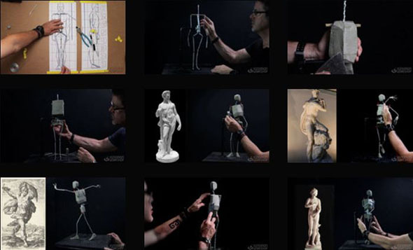 人体解剖学运动姿势结构框架视频教程