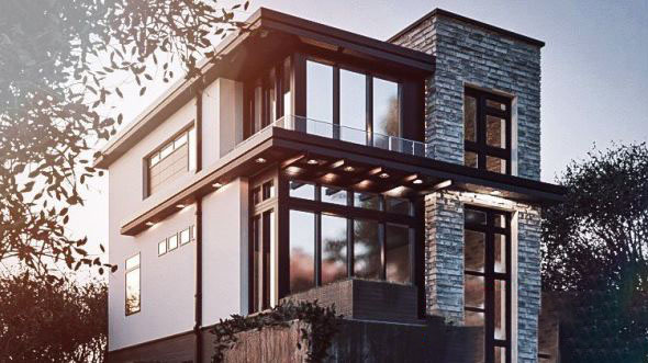 Blender室外建筑场景渲染教程+英文字幕