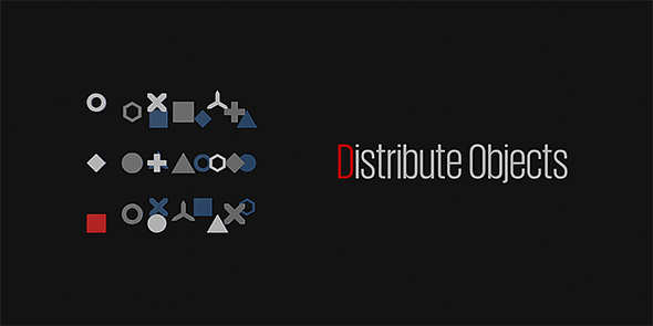 Blender场景对象排列分布插件 Distribute Objects Addon v1.00