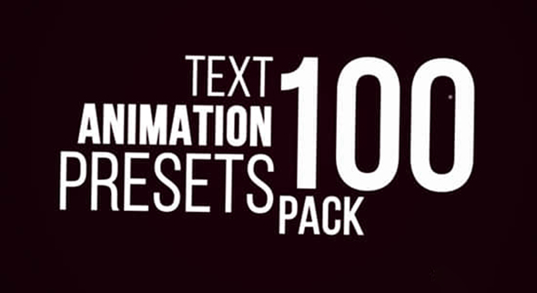 AE预设-100组文字缓入缓出动画预设 Text Animation Pack